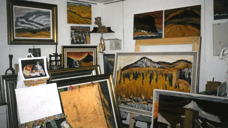 Taller del pintor Retana en Barañáin.