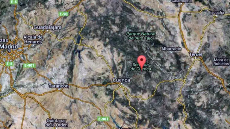 Zona del siniestro de la avioneta.