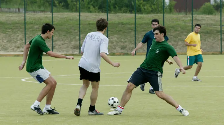 Campo de fútbol en la UPNA. FACEBOOK