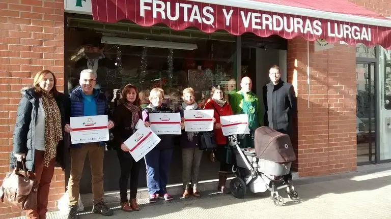 Premios Campaña CaixaBank a los comercios de la Rochapea.