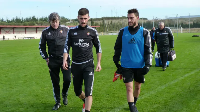 Martín, Oier y Torres en Tajonar.