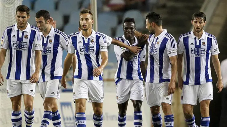 Jugadores de la Real Sociedad. Efe.