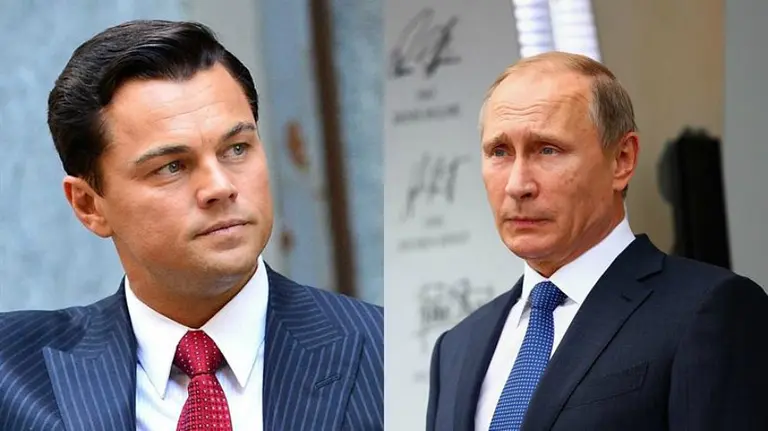 Leonardo DiCaprio y Vladimir Putin. EP
