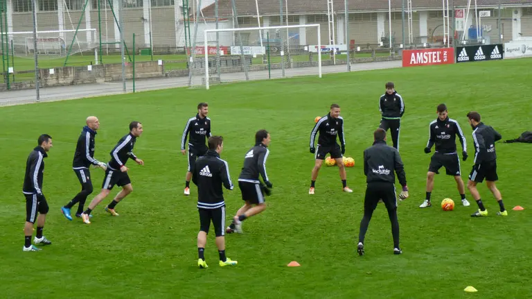 Entrenamiento de Osasuna en Tajonar.