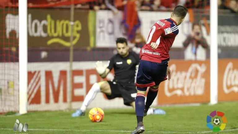 Gol de Berenguer a la Llagostera.