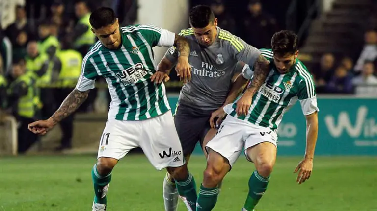 Partido Real Betis - Real Madrid. Efe.