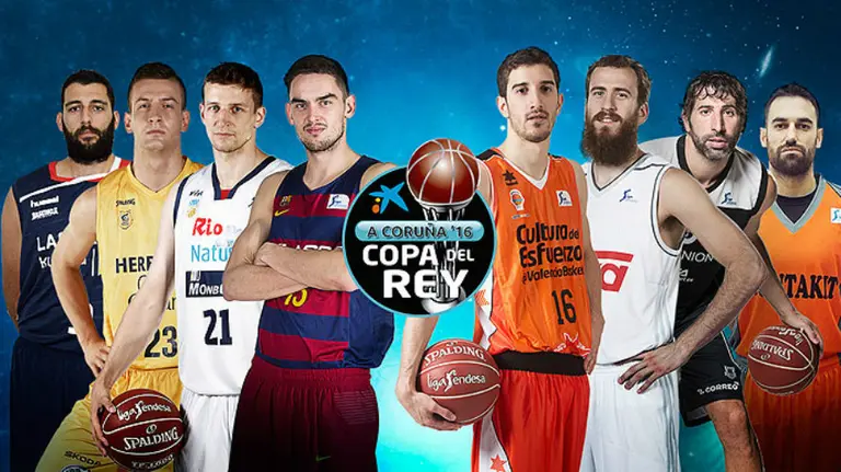 Participantes en la Copa del Rey de baloncesto.