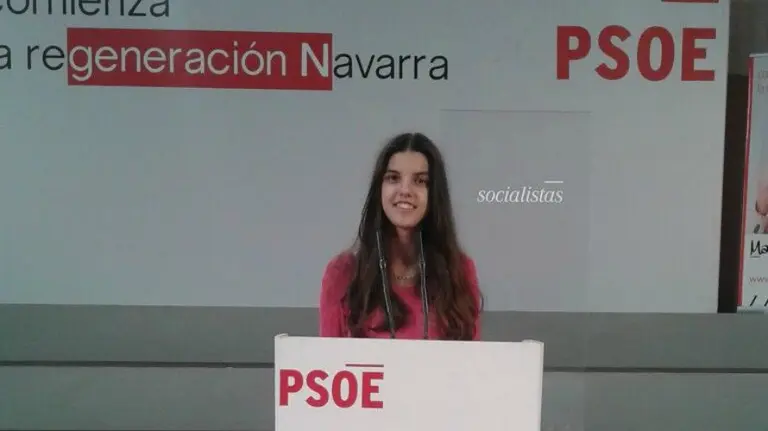 La secretaria general de Juventudes Socialistas de Burlada, Leyre Molinares.
