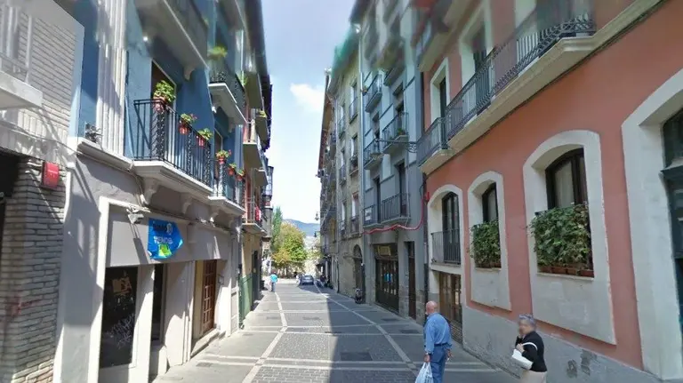 Calle Carmen en el Casco Antiguo de Pamplona.