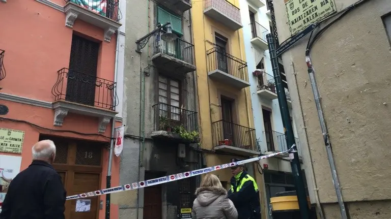 Incendio calle del Carmen en Pamplona.  (4)