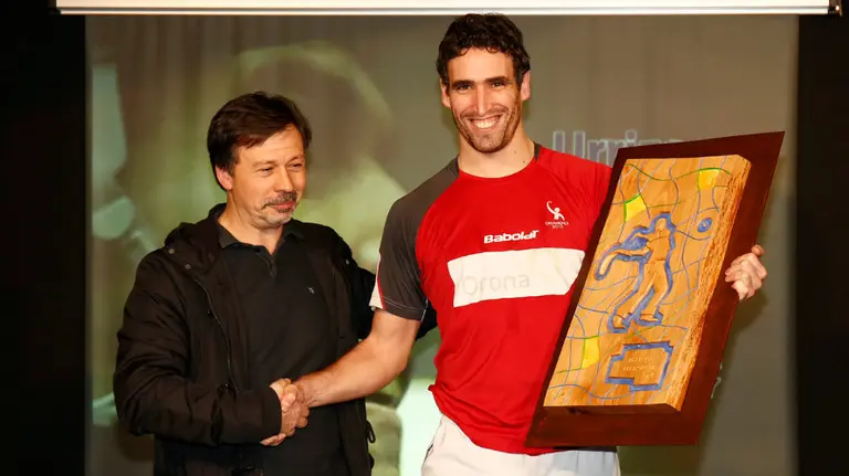 Javier Urriza, Remonte de oro 2015. Foto Maialen Andrés.