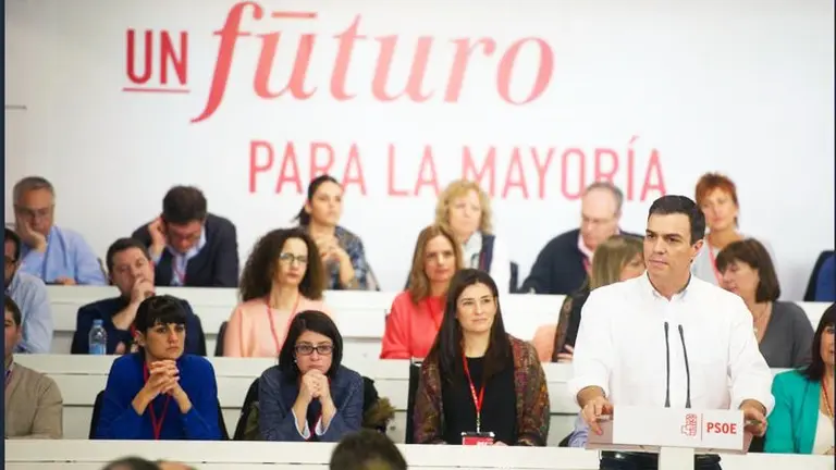 P. Sánchez, en el Comité Federal del PSOE.