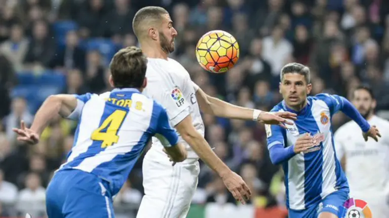 Partido Real Madrid - Español en el Bernabéu.