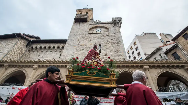 Procesión de San Blas en Pamplona. PABLO LASAOSA 4