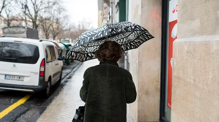 Lluvia en Pamplona. PABLO LASAOSA