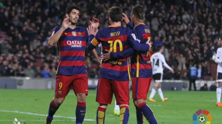 Partido de Copa del Rey FC Barcelona - Valencia.