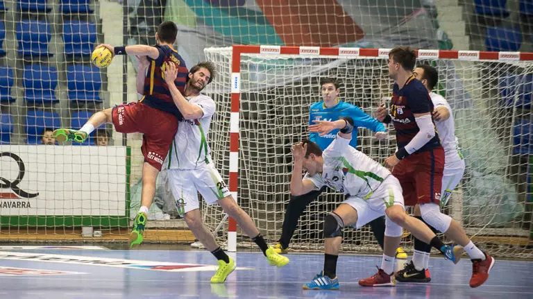 Partido balonmano Anaitasuna contra Barcelona. PABLO LASAOSA 1