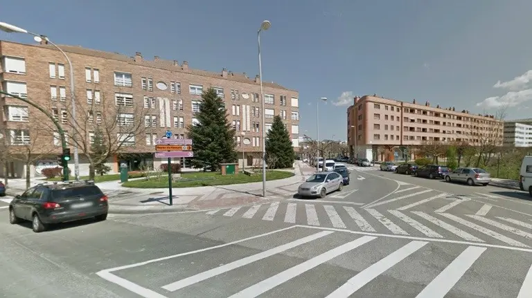 Calle Valle de Aranguren, en Pamplona.