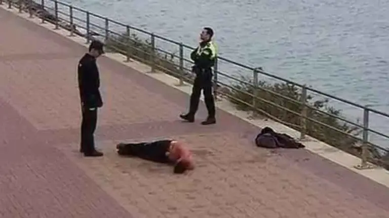 Imagen del joven durante la detención. IDEAL DE ALMERÍA