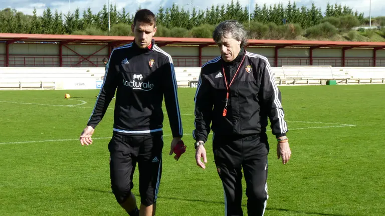 Manuel Sánchez y Martín Monreal en Tajonar.