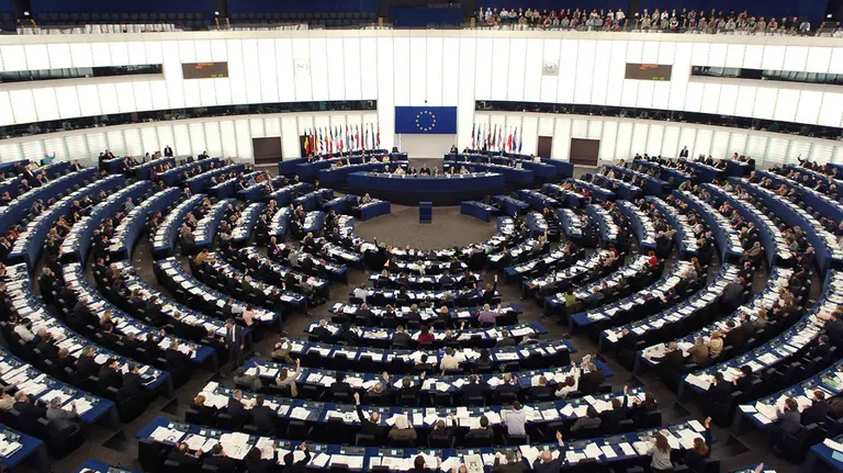 El Parlamento europeo.