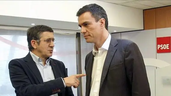 Patxi López y Pedro Sánchez.