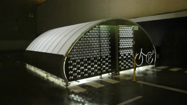 Nuevo aparcamiento de bicis para donantes de sangre en Tudela.