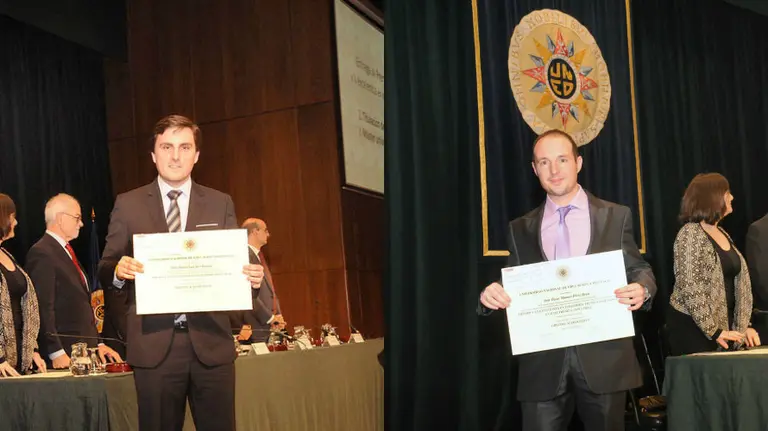 Izda a dcha Adrián Sancho y Óscar Pérez.