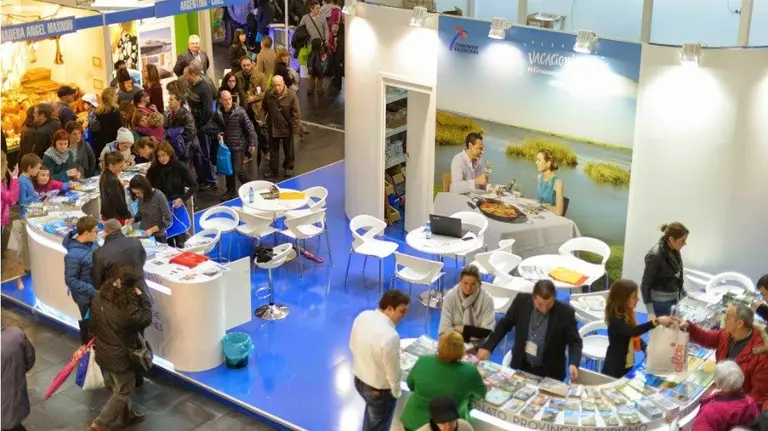 Stand de Navartur en el Auditorio de Baluarte en el año 2015.