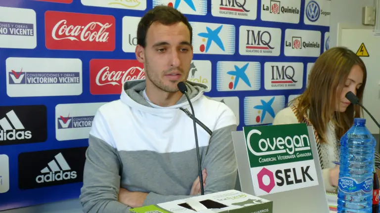 Unai García en rueda de prensa.