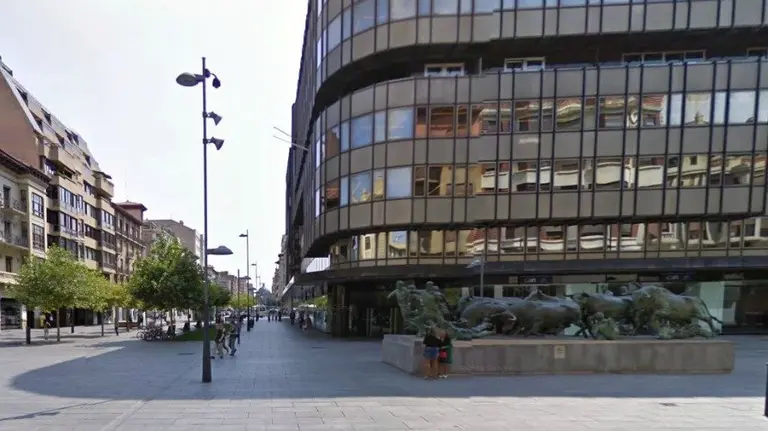 Avenida Carlos III en Pamplona.