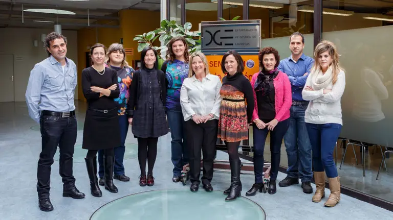 La premiada con el claustro de profesores SAP.