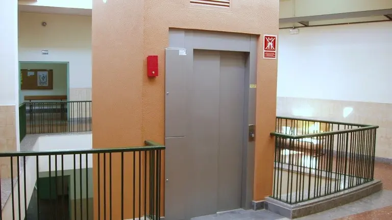 Ascensor común de una urbanización.