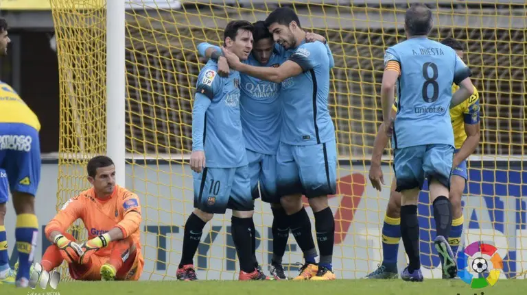 Las Palmas - Barcelona (1-2).