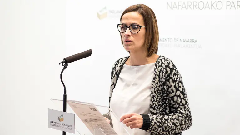 Comparecencia parlamentaria de María Chivite (PSN-PSOE). PABLO LASAOSA