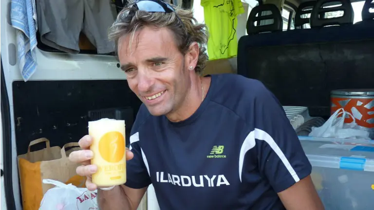 Ricardo Abad durante un descanso. Foto web Ricardoabad.com