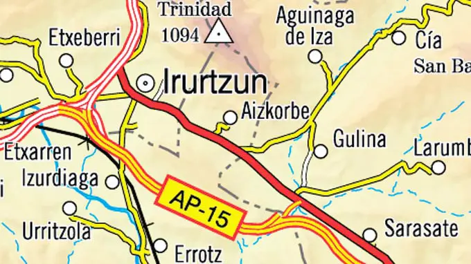Mapa Irurtzun.