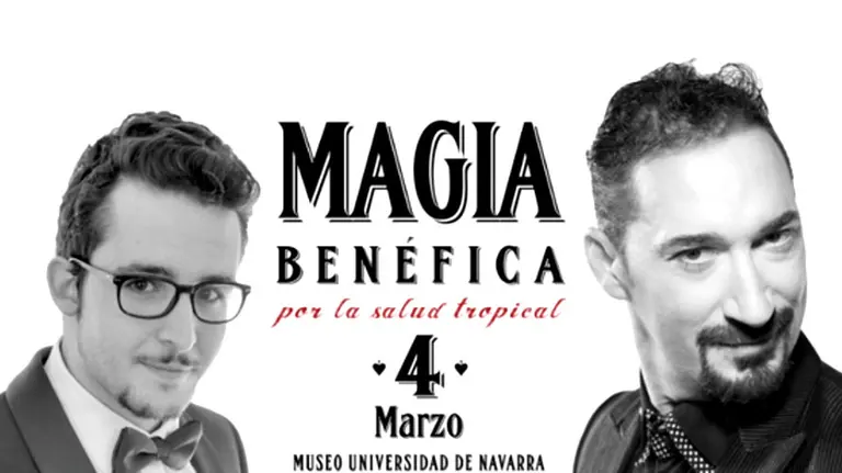 Cartel de 'Magia benéfica por la salud tropical'.