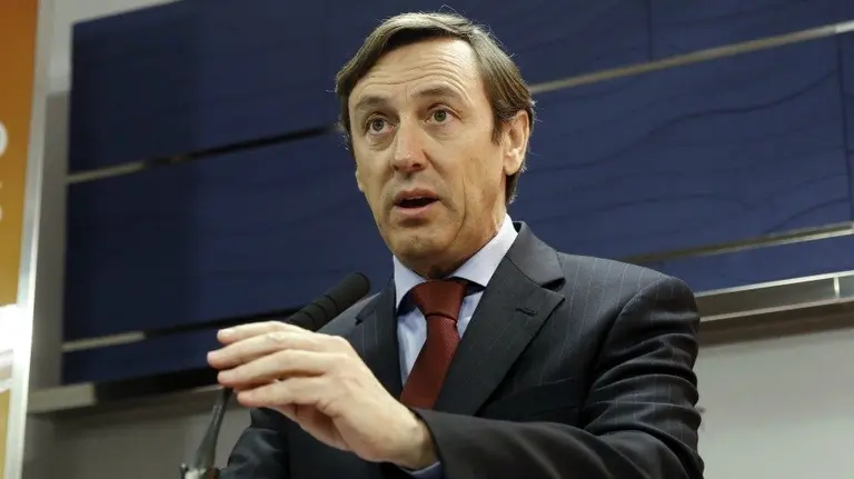 El portavoz del PP en el Congreso, Rafael Hernando. EFE. SERGIO BARRENECHEA