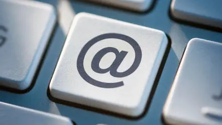 Computer Keyboard with symbolic e-mail key