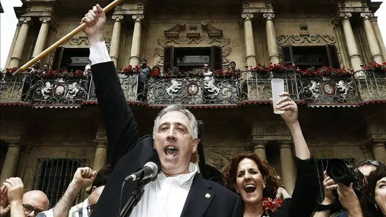 Joseba Asirón (Bildu) e Iziar Gómez Geroa Bai) el día de la toma de posesión