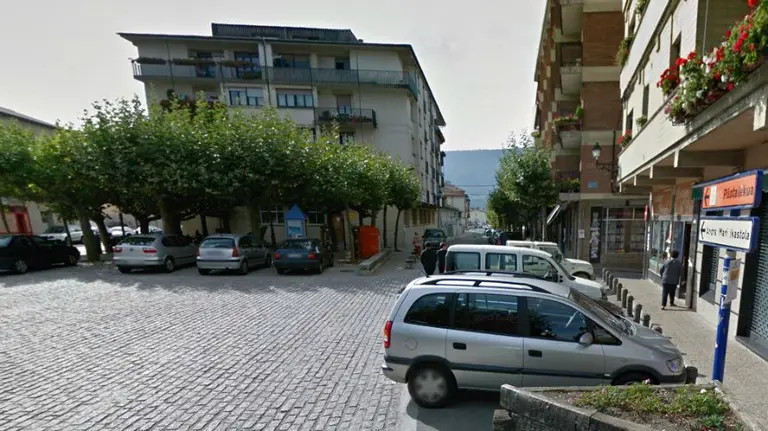 Zona de Etxarri Aranatz donde ha ocurrido el atropello de la mujer de 80 años.