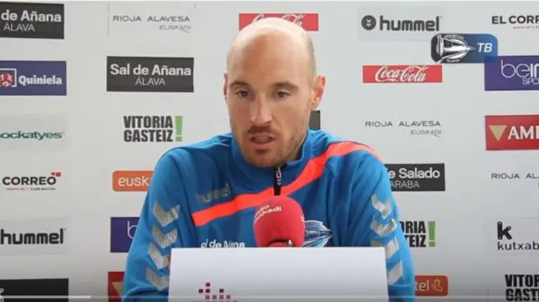 Gaizka Toquero en rueda de prensa.