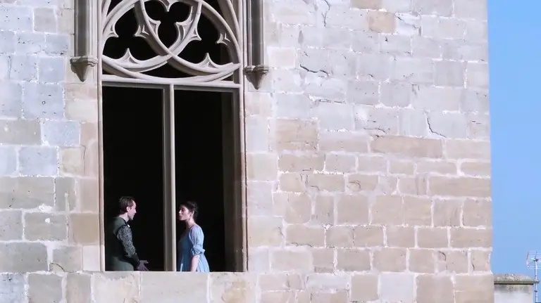 Imágenes de la grabación en el Castillo de Olite.