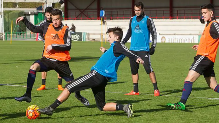 Aitor Buñuel en acción en Tajonar.