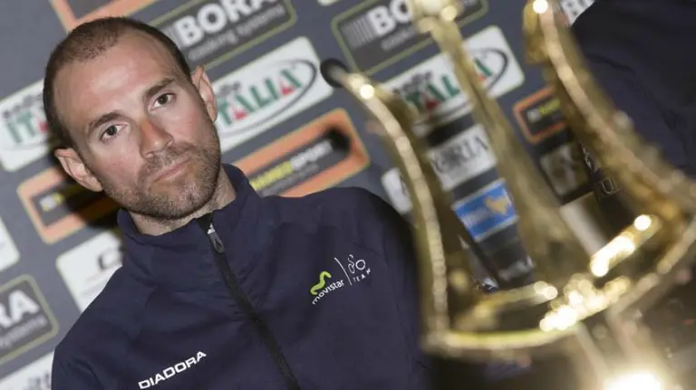 El ciclista del equipo Movistar Alejandro Valverde. Efe.