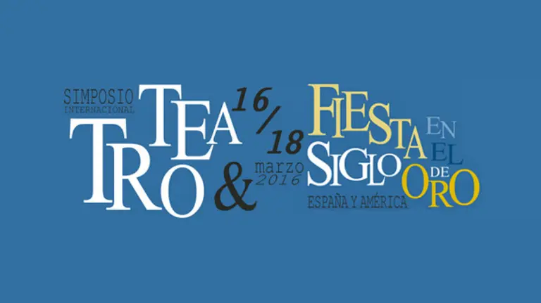 Cartel del Simposio de Teatro en la UNAV.