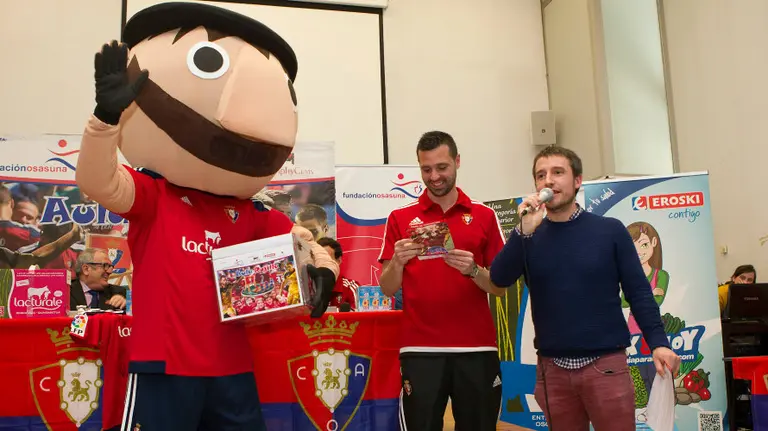 Rojillo en el aula del colegio Muñoz Garde.