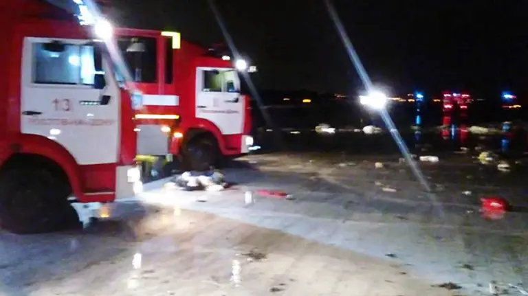 Accidente de un avión en el sur de Rusia