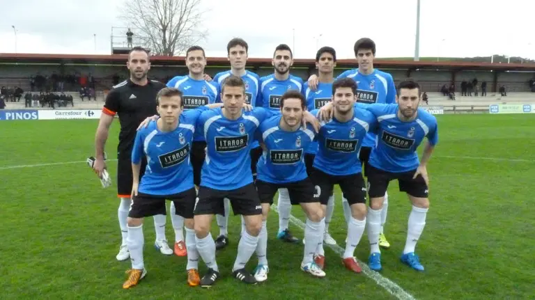 Equipo titular del Huarte en Tajonar.